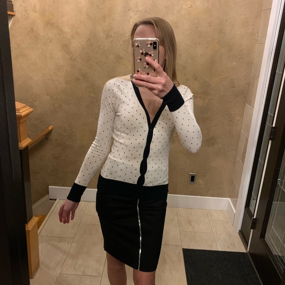 French connection Polka Dot Cardigan - Picture 5 of 6